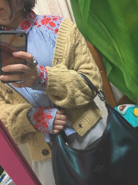 「wildflower（ワイルドフラワー）のアイテム」を使った、yumeさん（レディース・161cm）の冬コーディネート