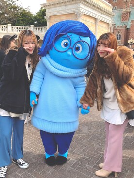 「LOWRYS FARM（ローリーズファーム）のセンタープレスカラーフレアパンツ　870189（その他パンツ）」を使った、ハナエさん（レディース・159cm）の春コーディネート