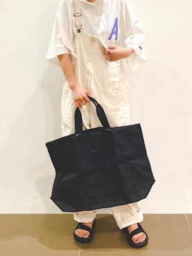 「Americana」｜「アイテム（サンダル）」を使った、Minakoさん（レディース・157cm）の夏コーディネート