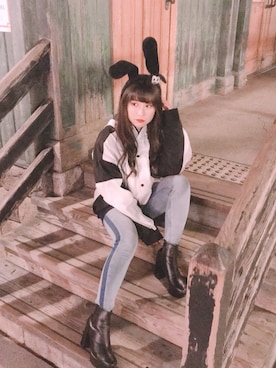 髙村梨々花さん（レディース・158cm）の春コーディネート