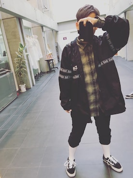 「DOLCE&GABBANA（ドルチェアンドガッバーナ）のアイテム（パーカー）」を使った、たーちんさん（メンズ・164cm）の冬コーディネート