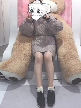 「アプレジュール」｜「アイテム（ワンピース/ドレス）」を使った、ねむりさん（レディース・171cm）の秋コーディネート