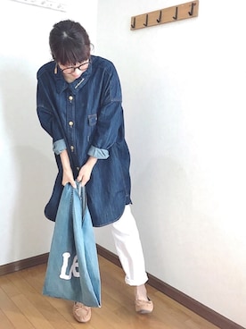 「スプリングSENSEOFPLACE」｜「アイテム（ワンピース/ドレス）」を使った、あゆさん（レディース・157cm）の春コーディネート