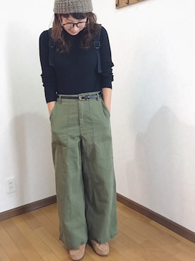 「reca（レカ）のアイテム（ニットキャップ/ビーニー）」を使った、あゆさん（レディース・157cm）の秋コーディネート