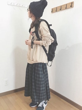 「3rdspring」｜「アイテム（帽子）」を使った、あゆさん（レディース・157cm）の秋コーディネート