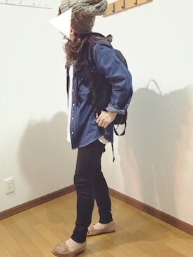 「reca（レカ）のアイテム（ニットキャップ/ビーニー）」を使った、あゆさん（レディース・157cm）の秋コーディネート