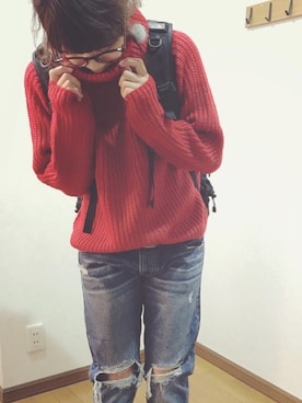 「GRL（グレイル）のアイテム（ピアス（両耳用））」を使った、あゆさん（レディース・157cm）の秋コーディネート