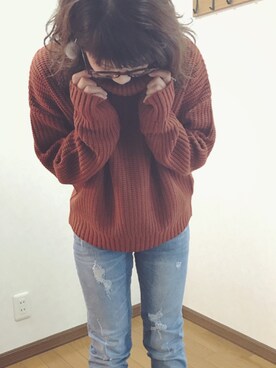 「GRL（グレイル）のアイテム（ピアス（両耳用））」を使った、あゆさん（レディース・157cm）の秋コーディネート