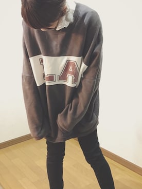 「GRL（グレイル）のアイテム（ピアス（両耳用））」を使った、あゆさん（レディース・157cm）の冬コーディネート