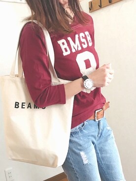 「GRL（グレイル）のアイテム（ピアス（両耳用））」を使った、あゆさん（レディース・157cm）の春コーディネート