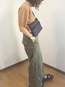 「GRL（グレイル）のアイテム（ピアス（両耳用））」を使った、あゆさん（レディース・157cm）の春コーディネート