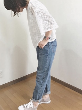 「GRL（グレイル）のアイテム（ピアス（両耳用））」を使った、あゆさん（レディース・157cm）の夏コーディネート