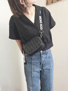 「GRL（グレイル）のアイテム（ピアス（両耳用））」を使った、あゆさん（レディース・157cm）の夏コーディネート