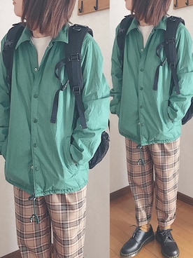 「オシャレパッソ」｜「アイテム（ナイロンジャケット）」を使った、あゆさん（レディース・157cm）の秋コーディネート