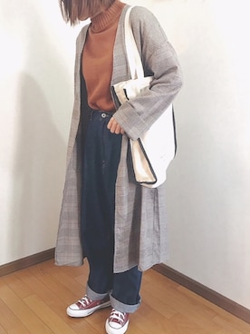 「GRL（グレイル）のアイテム（その他アウター）」を使った、あゆさん（レディース・157cm）の秋コーディネート