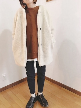 「zozoデニム」｜「アイテム（その他シューズ）」を使った、あゆさん（レディース・157cm）の冬コーディネート