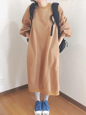 「Shelly island（シェリーアイランド）のアイテム（レギンス/スパッツ）」を使った、あゆさん（レディース・157cm）の春コーディネート