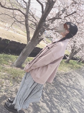 「apres jour（アプレジュール）のアイテム（その他アウター）」を使った、あゆさん（レディース・157cm）の春コーディネート