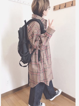 「haco!（ハコ）のアイテム（その他アウター）」を使った、あゆさん（レディース・157cm）の秋コーディネート