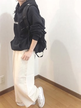 「SAGLiFE（サグライフ）のアイテム」を使った、あゆさん（レディース・157cm）の春コーディネート