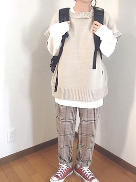 「tiptop」｜あゆさん（レディース・157cm）の秋コーディネート