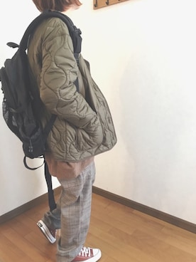 「A part by（アパートバイ）のアイテム（ブルゾン）」を使った、あゆさん（レディース・157cm）の秋コーディネート