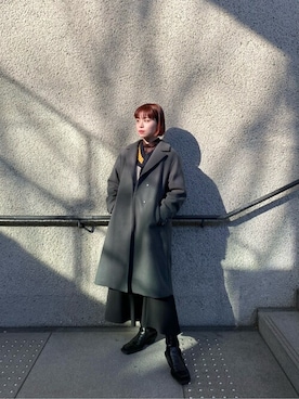 「#instagood」｜「アイテム（ジャケット/アウター）」を使った、mizuhoさん（レディース・161cm）の冬コーディネート