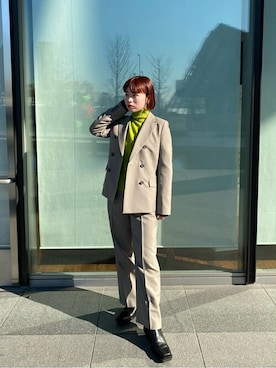 「#instagood」｜「アイテム（ジャケット/アウター）」を使った、mizuhoさん（レディース・161cm）の冬コーディネート
