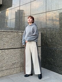 【試着のみ美品】UNITED TOKYO フラットシーマグランドパーカーベージュ フラットシーマグランドパーカー（パーカー）｜UNITED TOKYO