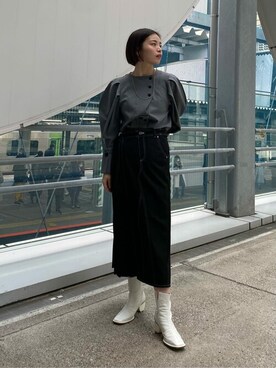 mizuhoさん（レディース・161cm）の冬コーディネート