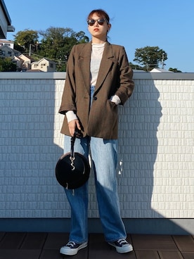 CLANE(クラネ)の「SECOND WIDE DENIM P/T(デニムパンツ)」 - WEAR