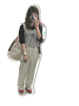 「ニコアンド」｜「アイテム（バレエシューズ）」を使った、ｔ ｅ ｋ ｅ さん（レディース・152cm）の秋コーディネート