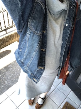 「スウェットワンピース」｜「アイテム（その他シューズ）」を使った、ｔ ｅ ｋ ｅ さん（レディース・152cm）の冬コーディネート