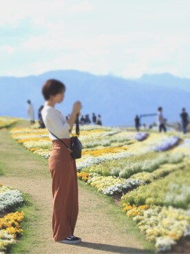 「LAURA DI MAGGIO（ローラディマッジオ）のアイテム」を使った、meiさん（レディース・159cm）の春コーディネート