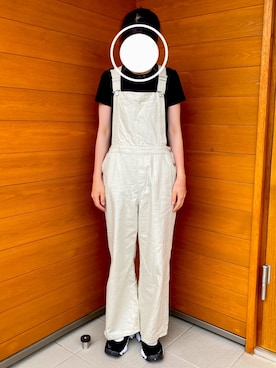 「LOWRYS FARM（ローリーズファーム）のアイテム（オールインワン・サロペット）」を使った、meiさん（レディース・160cm）の夏コーディネート
