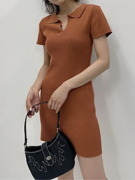 「ミニワンピ」｜LAGUAGEMさん（レディース・161cm）の春コーディネート