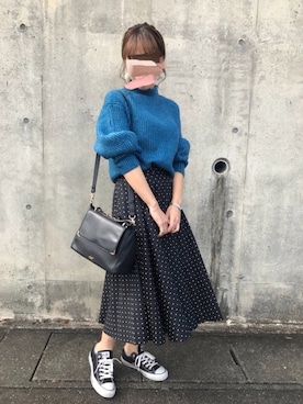 「アイラブCONVERSE」｜そらさん（レディース・158cm）の秋コーディネート