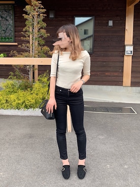 「ORiental TRaffic（オリエンタルトラフィック）のアイテム（ローファー）」を使った、そらさん（レディース・158cm）の春コーディネート