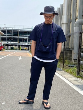 「THOUSAND MILE（サウザンドマイル）のアイテム」を使った、akihiroさん（メンズ・175cm）の夏コーディネート