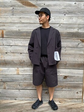 「417 EDIFICE（フォーワンセブンエディフィス）のアイテム（キャップ）」を使った、akihiroさん（メンズ・175cm）の夏コーディネート