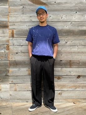 「417 EDIFICE（フォーワンセブンエディフィス）のアイテム（キャップ）」を使った、akihiroさん（メンズ・175cm）の夏コーディネート