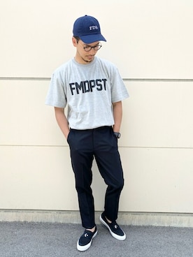 「417 EDIFICE（フォーワンセブンエディフィス）のアイテム（キャップ）」を使った、akihiroさん（メンズ・175cm）の夏コーディネート