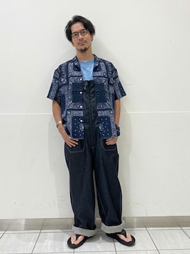 「gim（ジム）のアイテム」を使った、akihiroさん（メンズ・175cm）の夏コーディネート