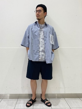 「417 EDIFICE（フォーワンセブンエディフィス）のアイテム（帽子）」を使った、akihiroさん（メンズ・175cm）の夏コーディネート