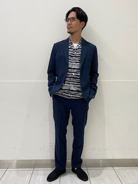 「417 EDIFICE」｜「アイテム（スリッポン）」を使った、akihiroさん（メンズ・175cm）の夏コーディネート