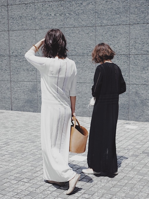 【極美品】ETRE TOKYO エトレトウキョウ レーシーニットワンピース 白 ETRE TOKYO - レーシーニットワンピース - WHITE | ADDICT WEB SHOP