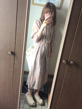 「CECIL McBEE（セシルマクビー）のアイテム（サンダル）」を使った、myu.さん（レディース・158cm）の夏コーディネート