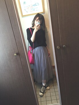 「tulle」｜myu.さん（レディース・158cm）の夏コーディネート