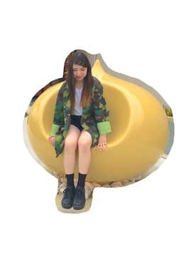 「迷彩ジャケット」｜ねっちゃん™さん（レディース・154cm）の春コーディネート