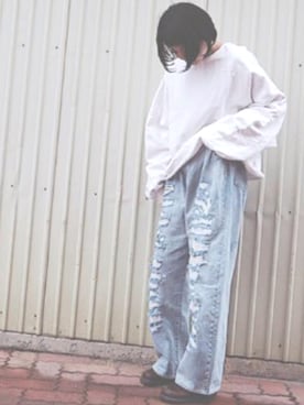 「Another Edition」｜「アイテム（スウェット）」を使った、k o t a t u *さん（レディース・163cm）の冬コーディネート